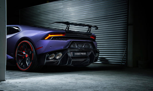 Vorsteiner Novara Edizione Carbon Fiber Wing Blade w/ Aluminum Uprights – Lamborghini Huracan