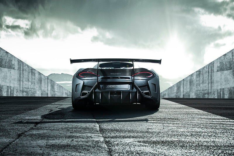Vorsteiner VX Aero Carbon Fiber Wing Blade w/ Carbon Fiber Uprights for McLaren 570S