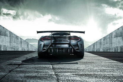Vorsteiner VX Aero Carbon Fiber Wing Blade w/ Carbon Fiber Uprights for McLaren 570S