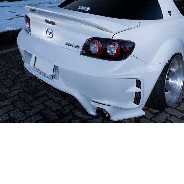 Weber Sports Zenith Line Rear Bumper (FRP) for Mazda RX-8 (SE3P) 2009-2012