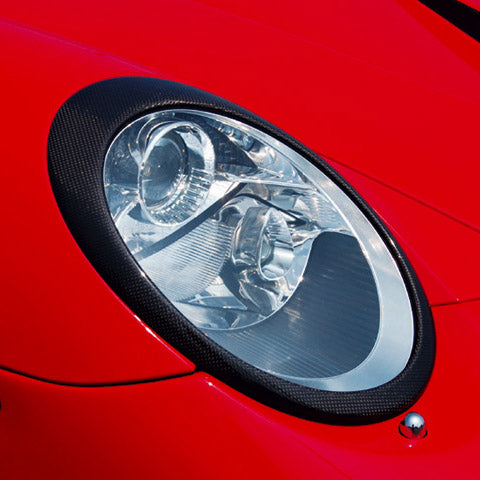 Warm Collection Headlight Trim (Carbon) for Porsche 911 Carrera (997) 2005-2013