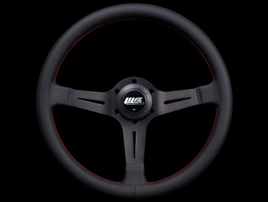 Works Bell 340mm Classic Steering Wheel w/ Red Stitch