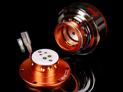 Works Bell Rapfix Steering Wheel Quick Release Black, Red, Silver, Orange Blue
