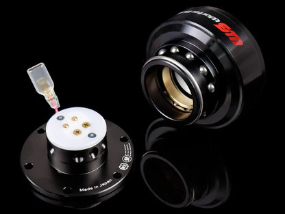 Works Bell Rapfix Steering Wheel Quick Release Black, Red, Silver, Orange Blue