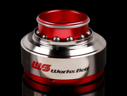 Works Bell Rapfix Steering Wheel Quick Release Black, Red, Silver, Orange Blue