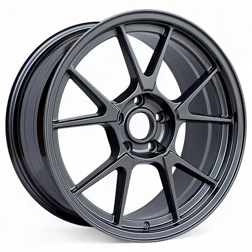 (4) TC005 style, Gloss Gun Metal, 18x8.5 +35, 5X114.3, 73.1