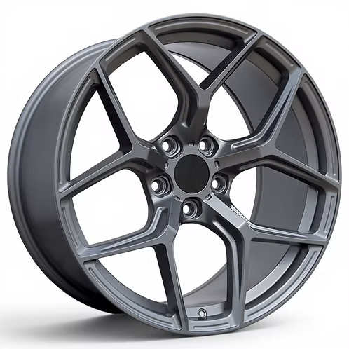 (4) RF7 style, Satin Grey, (2) 19x8.5 +38, (2) 19x9.5 +40, 5X120, 72.6