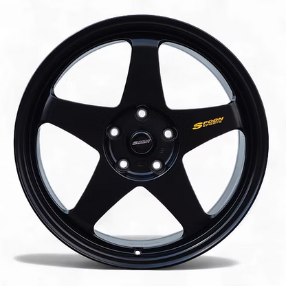 (4) PSR Forged, Matte Black, (4)19x9.5 +45, 5X120, 64.1