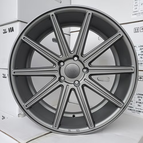 (4) SV2 , Flat Gunmetal, 20x8.5 +35, 5x120, 72.6