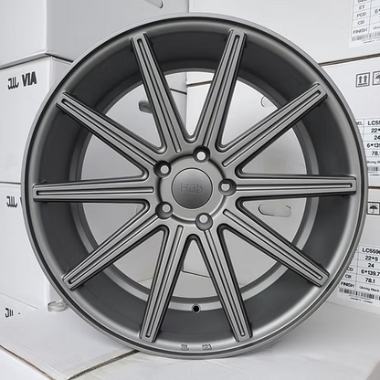 (4) SV2 , Flat Gunmetal, 20x8.5 +35, 5x120, 72.6