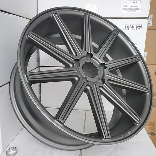 (4) SV2 , Flat Gunmetal, 20x8.5 +35, 5x120, 72.6