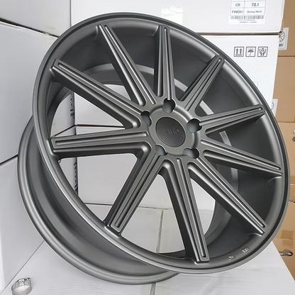 (4) SV2 , Flat Gunmetal, 20x8.5 +35, 5x120, 72.6