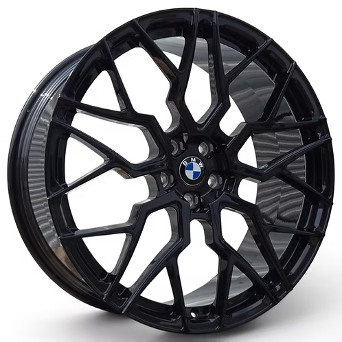 (4) PSR Forged, Gloss Black, (2)22x9.5 +37 (2)22x10.5 +43, 5X112, 66.6