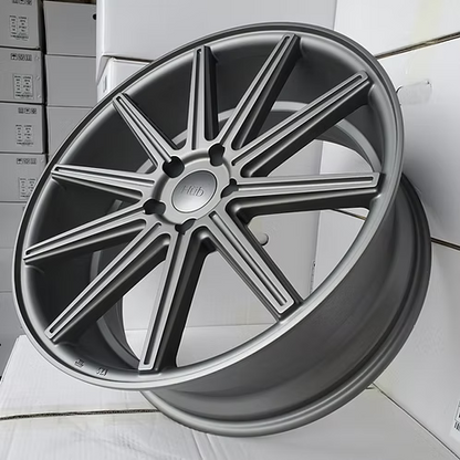 (4) SV2 , Flat Gunmetal, 20x8.5 +35, 5x120, 72.6