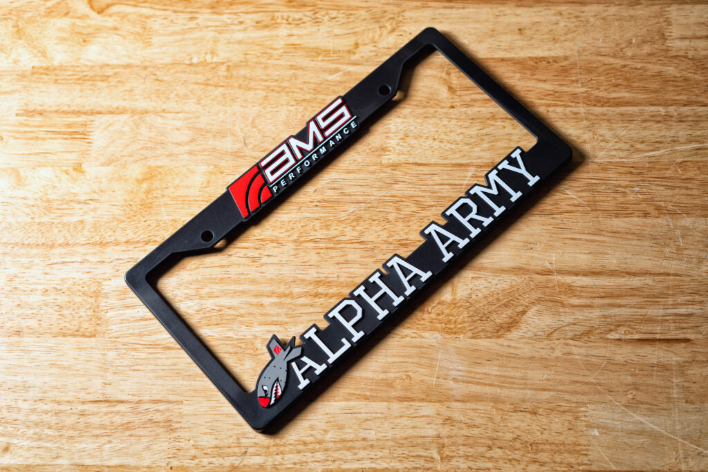 AMS Performance “Alpha Army” License Plate Frame