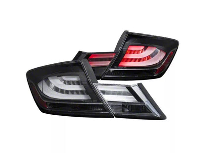Light Bar; Red; Clear (13-15 Honda Civic)