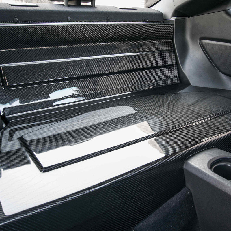 Seibon Carbon Fiber Rear Seat Panels - 2013-2020 Scion FRS / Subaru BRZ (2 Pieces)