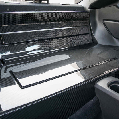 Seibon Carbon Fiber Rear Seat Panels - 2013-2020 Scion FRS / Subaru BRZ (2 Pieces)