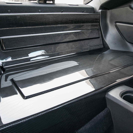 Seibon Carbon Fiber Rear Seat Panels - 2013-2020 Scion FRS / Subaru BRZ (2 Pieces)