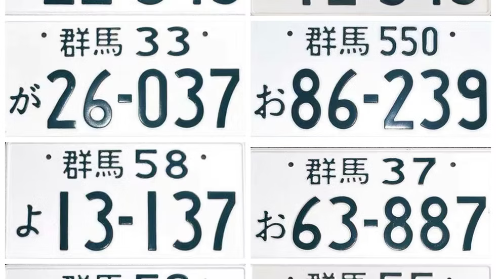 Japanese License Plate