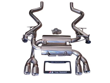 BMW M3 E90/E92 Axle-Back Exhaust System (2008–2013) – 76mm Bevel Edge Tips | Dyno Proven