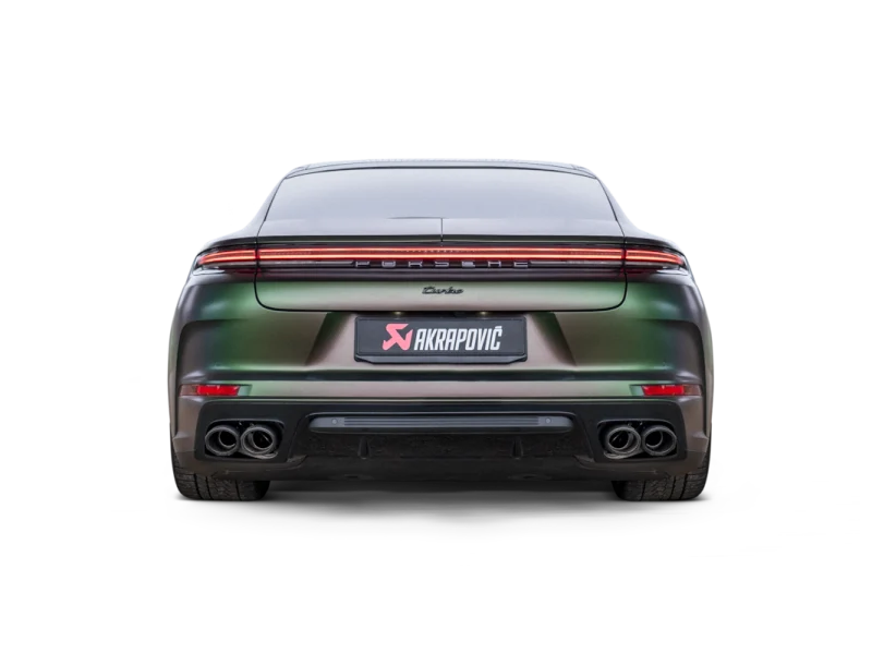 Akrapovic 2024+ Porsche Panamera Slip-On Line (Titanium) w/ Carbon Tips: Requires V6 or V8 fit kit