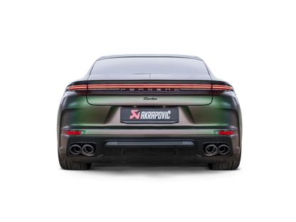 Akrapovic 2024+ Porsche Panamera Slip-On Line (Titanium) w/ Carbon Tips: Requires V6 or V8 fit kit