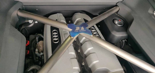 Titanium Engine crossmember brace for Lamborghini Huracan all models 2015-2024 / Audi R8 Gen 2 2017-2023