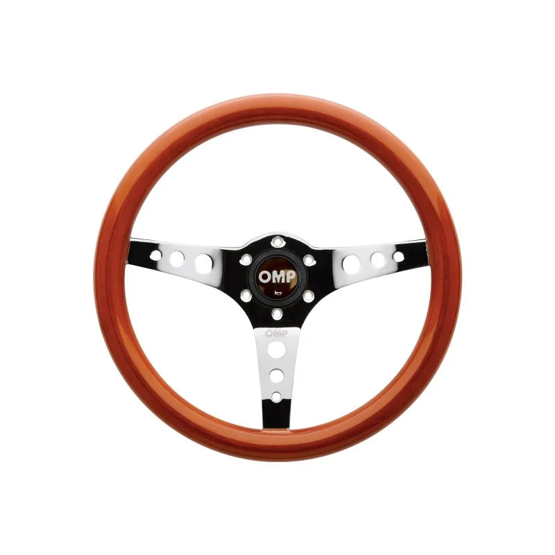 OMP Mugello Wooden Steering Wheel 350mm Handgrip Oval25X23mm