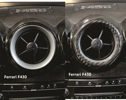 Ferrari California, California T, 599 GTB GTO, 360 Modena, F430 AC A/C VENT COVER KITS $189.99 to $239.99