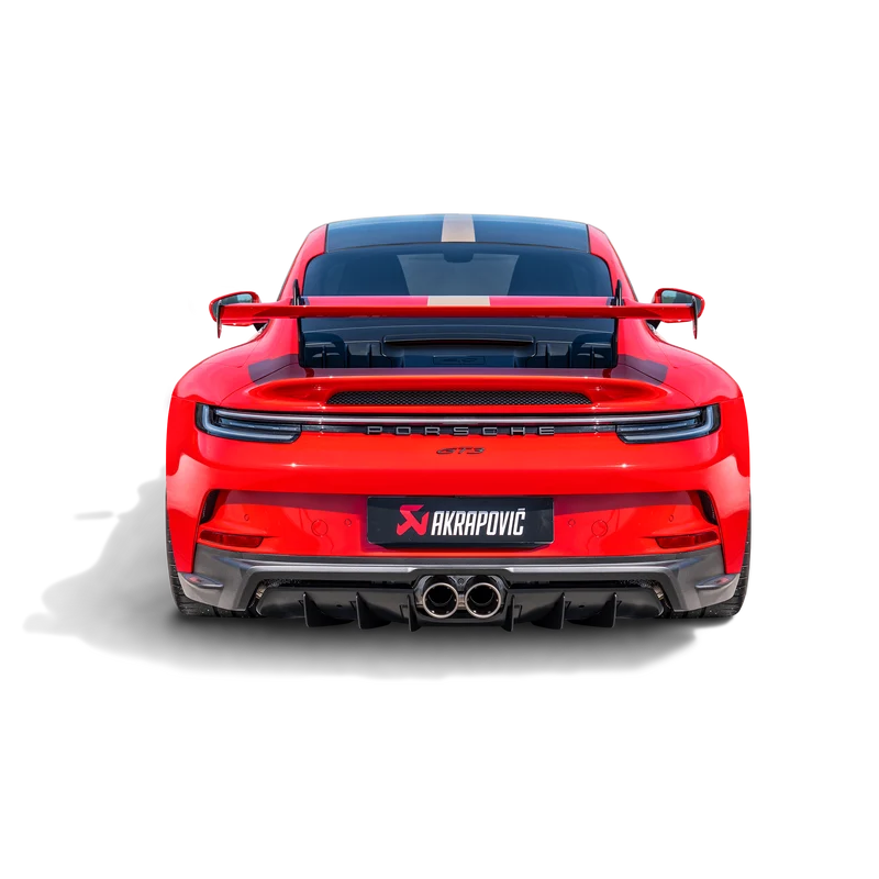 Akrapovič High Gloss Rear Carbon Fiber Diffuser - 2022-2024 Porsche 911 GT3 (992)