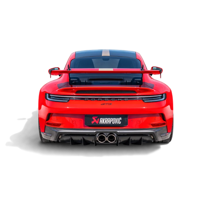 Akrapovič High Gloss Rear Carbon Fiber Diffuser - 2022-2024 Porsche 911 GT3 (992)