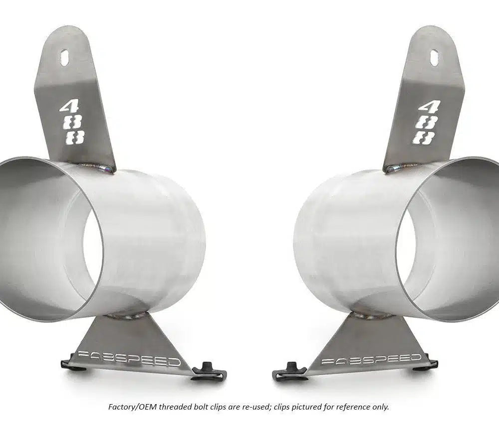 Fabspeed Challenge Style Titanium Tips for F142M Ferrari 488 GTB & 488 Spider