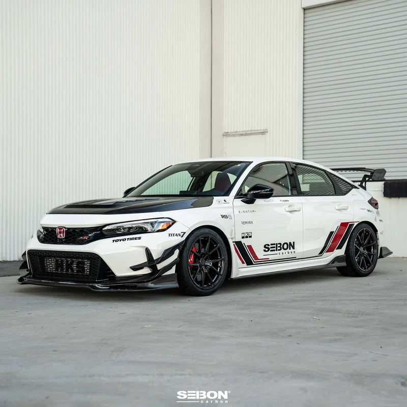 Seibon 23-24 Honda Civic Type-R Carbon Front Bumper Canards