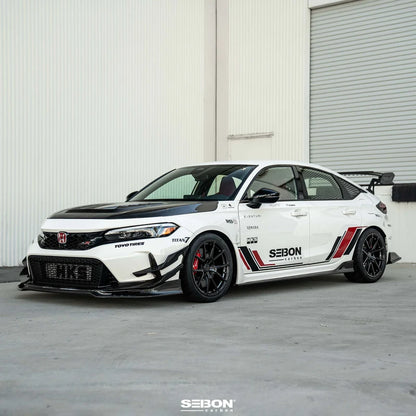 Seibon 23-24 Honda Civic Type-R Carbon Front Bumper Canards