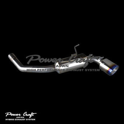 GT86/BRZ (All Models) Single Exit Rear Muffler Stainless / Titanium