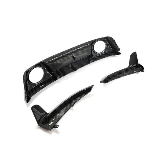 RSR Porsche 992 Dry Carbon Sport Diffuser For Sport Style Rear Bumper (Turbo S)