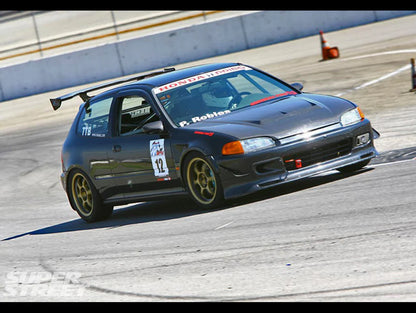 J's Racing Type-S Vented Carbon Fiber Hood - 92-95 Civic