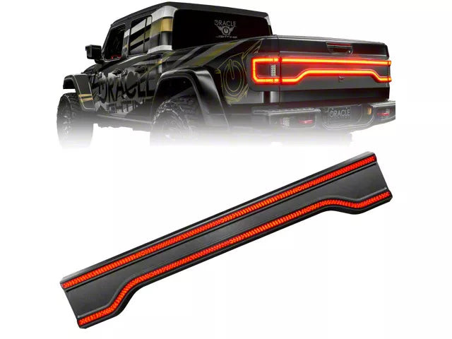 Oracle Racetrack Flush Style LED Tailgate Panel Light; Tinted (20-23 Jeep Gladiator)
