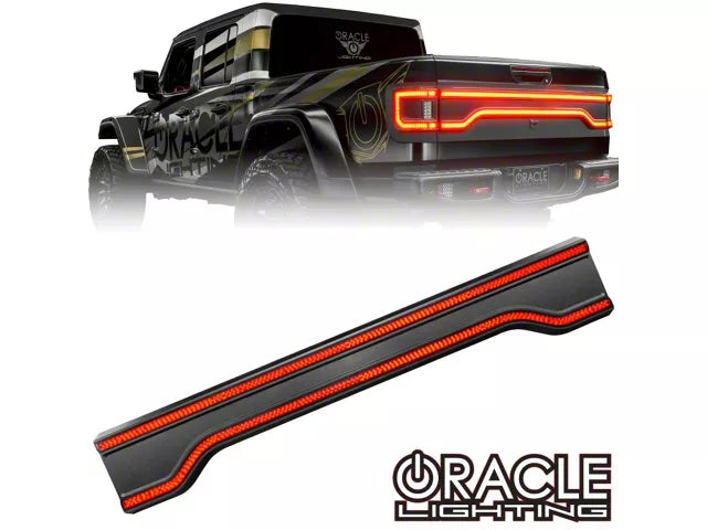 Oracle Racetrack Flush Style LED Tailgate Panel Light; Tinted (20-23 Jeep Gladiator)