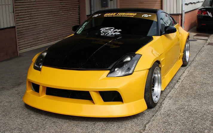 ORIGIN Labo +30mm Front Fenders - Twin Duct To suit Nissan Fairlady 350Z (Z33)