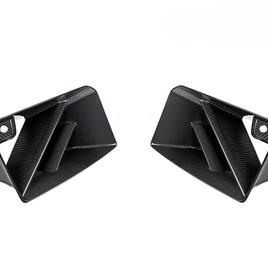 AutoTecknic Dry Carbon Corsa Front Air Inlet Trim Set for G87 BMW M2