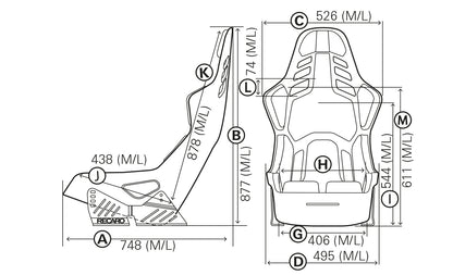 RECARO Podium CF Seat Each (1)