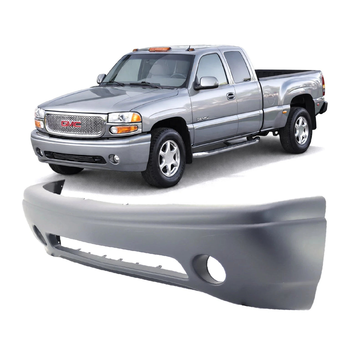 2001-2006 GMC Sierra 1500/Yukon XL Primed Front Bumper Cover GM1000637 12479754