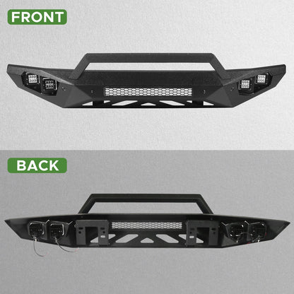 Off Road Front Bumper Fit for Ford Bronco 2021-2025 W/4 Lights W/Sensor Holes