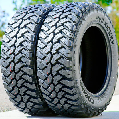 4 Cosmo Mud Kicker 37X13.50R20 128Q F 12 Ply Light Truck Tires 50k Mi Warranty