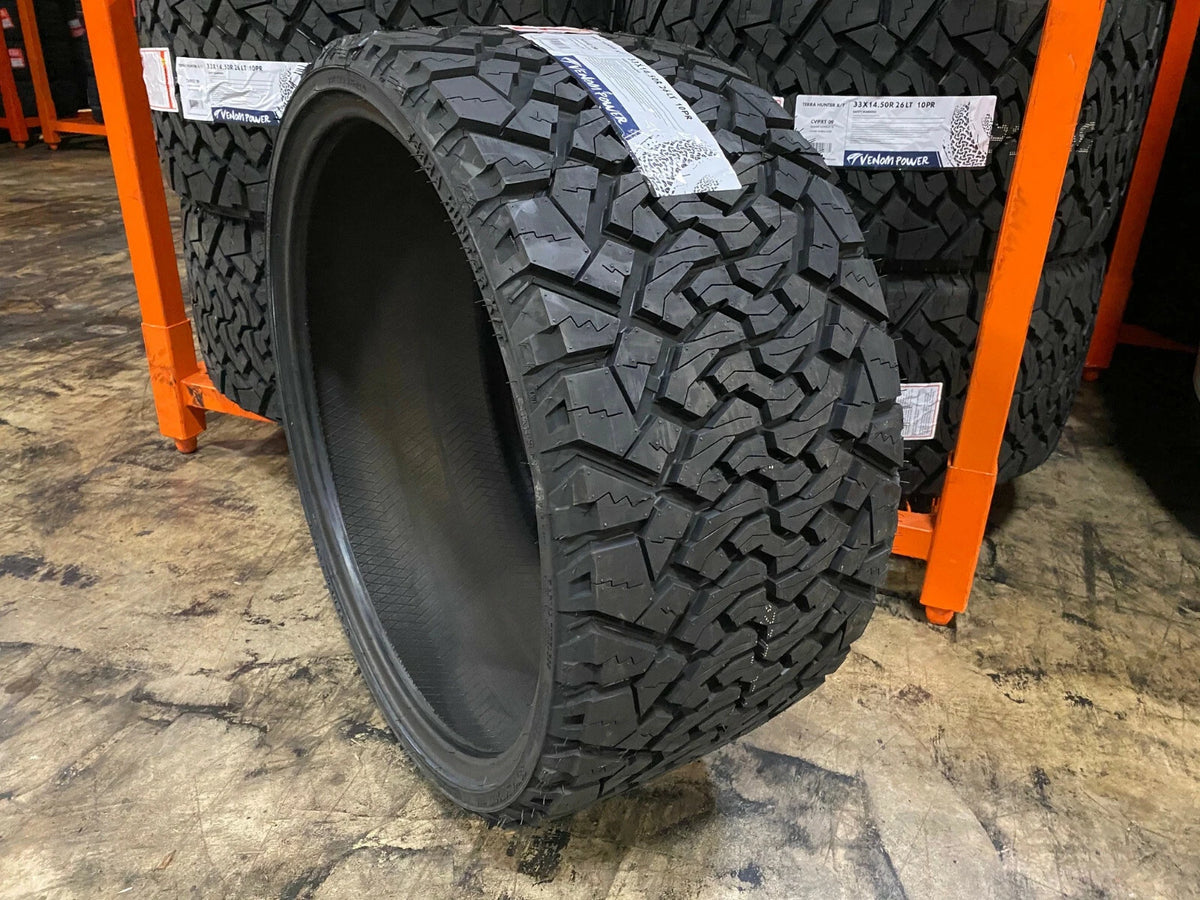 4 NEW 33X13.50R24 Venom Terra Hunter XT 12PLY 33 13.50 24 All Terrain Tires AT