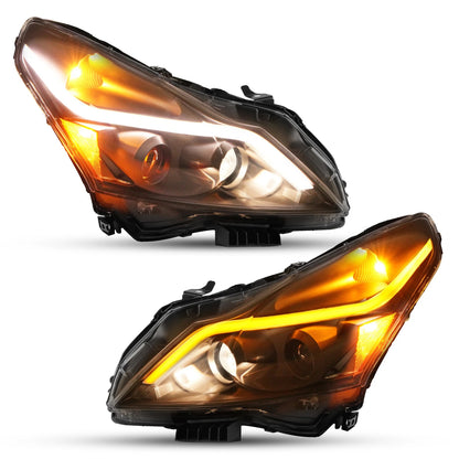 Clear LED Projector Headlights For Infiniti G37/G25/Q40 Sedan 4-Door 2010-2015