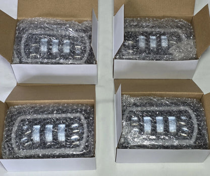 Vehicle LED Fog Headlights Halo DRL Hi-Lo Beam Brand New In Box Lot Of 4 6x4"