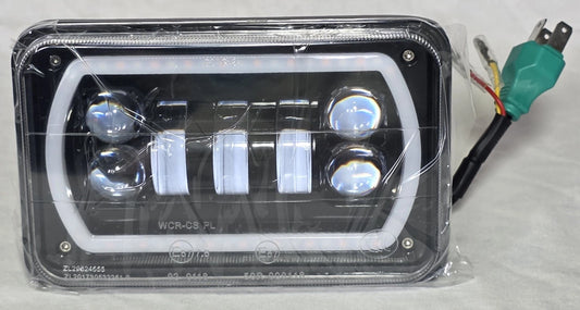 Vehicle LED Fog Headlights Halo DRL Hi-Lo Beam Brand New In Box Lot Of 4 6x4"